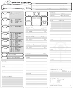 Cleric Class Sheet