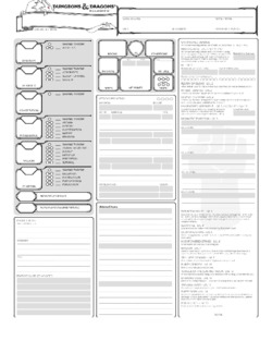 Monk Class Sheet