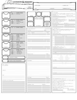 Paladin Class Sheet